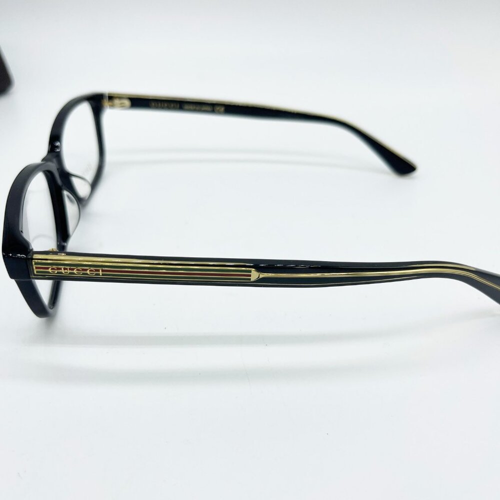 Gucci Eyeglasses GG0386OA 001 53mm Black / Demo Lens - Picture 6 of 13